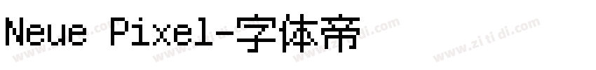 Neue Pixel字体转换